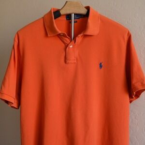 Polo Ralph‎ Lauren Classic Fit Polo Shirt Short Sleeve Casual Orange Size L